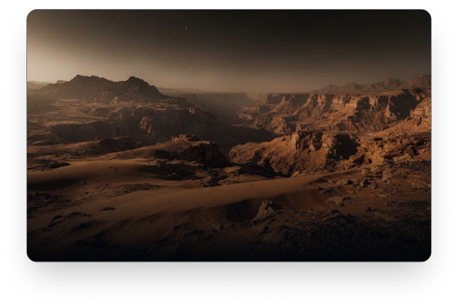 Valles Marineris et dunes martiennes